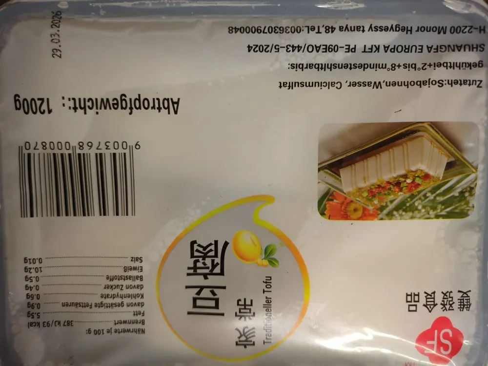 Traditioneller Tofu
