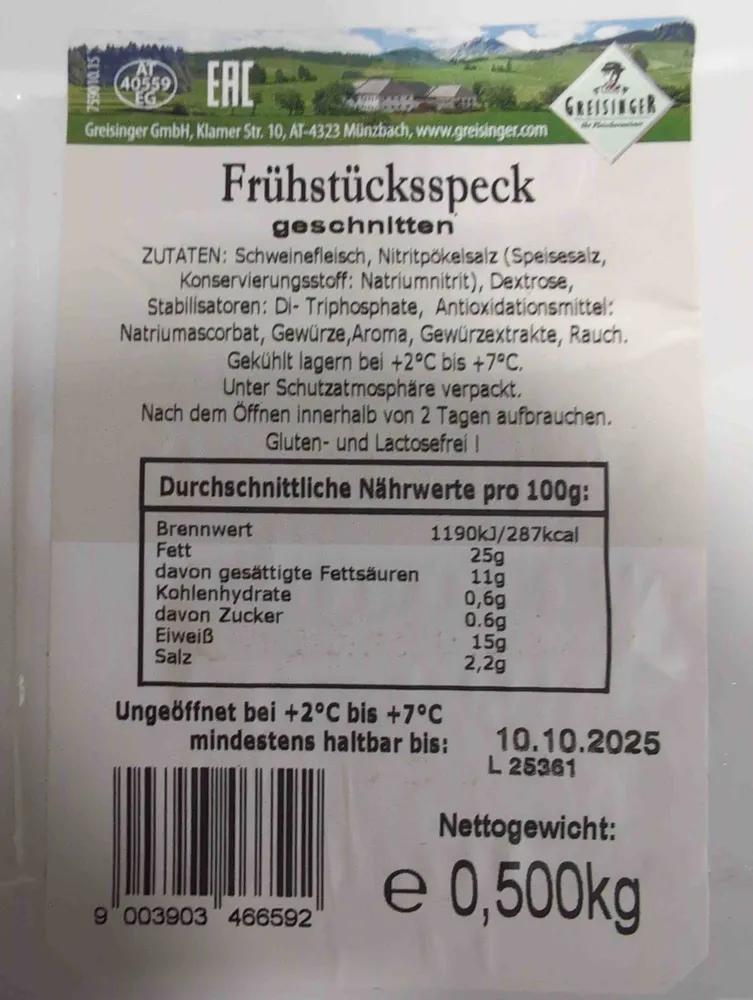 Frühstücksspeck