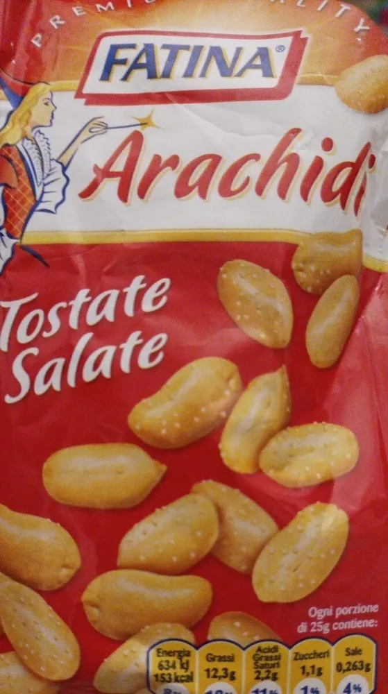 Arachidi tostate e salate