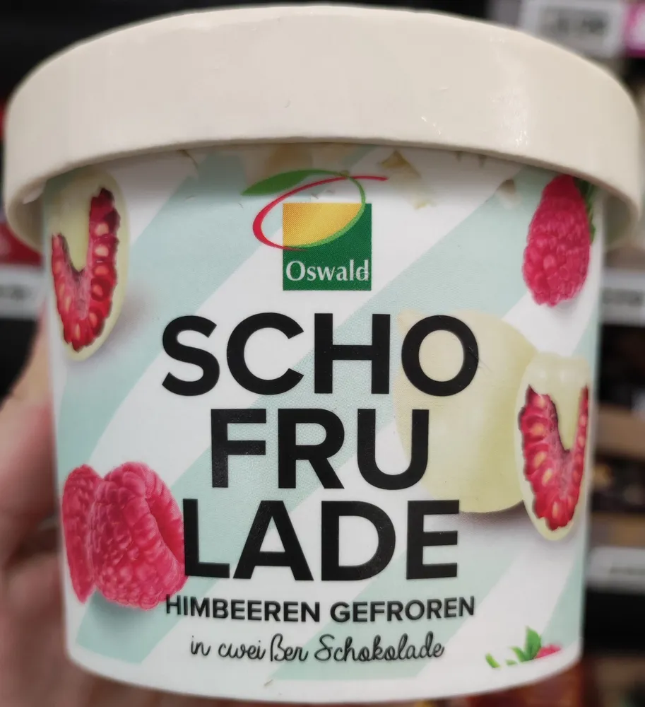 Himbeeren in weißer Schokolade