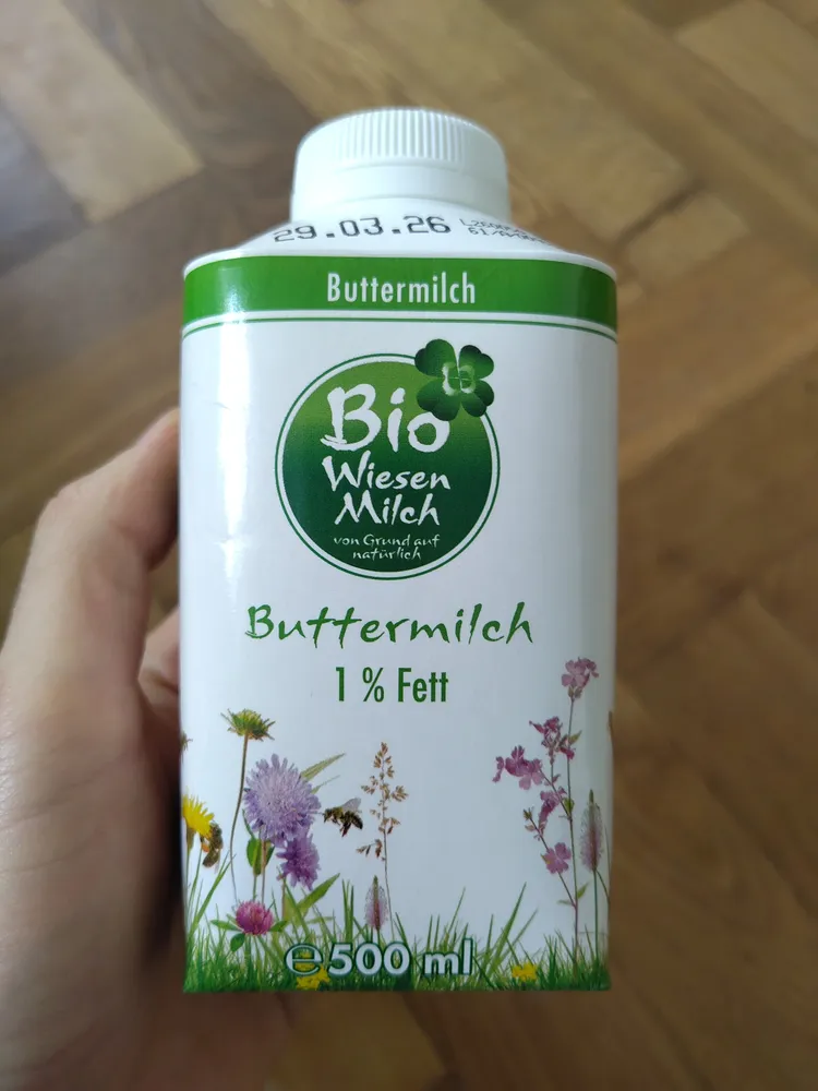 Bio Wiesenmilch Buttermilch 1%