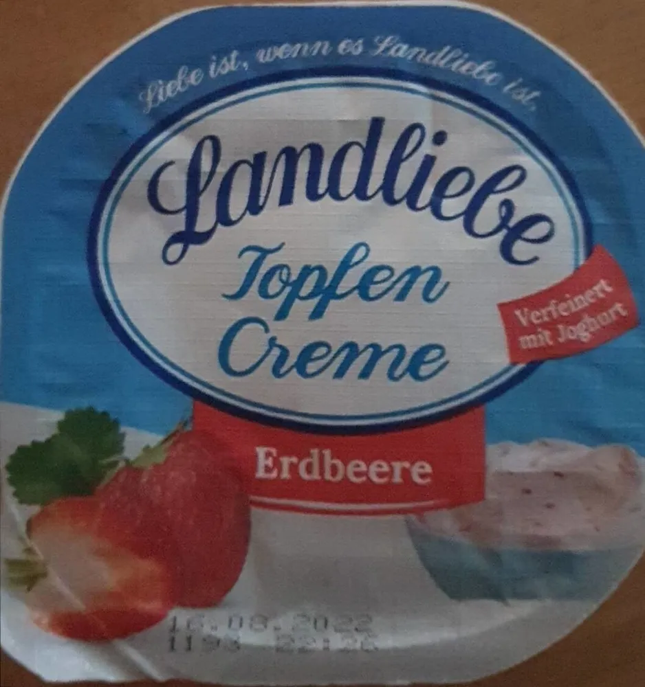 Topfen Creme Erdbeere