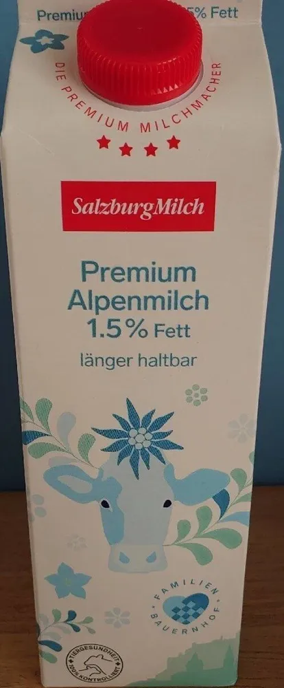 Premium Alpenmilch 1.5% Fett länger haltbar