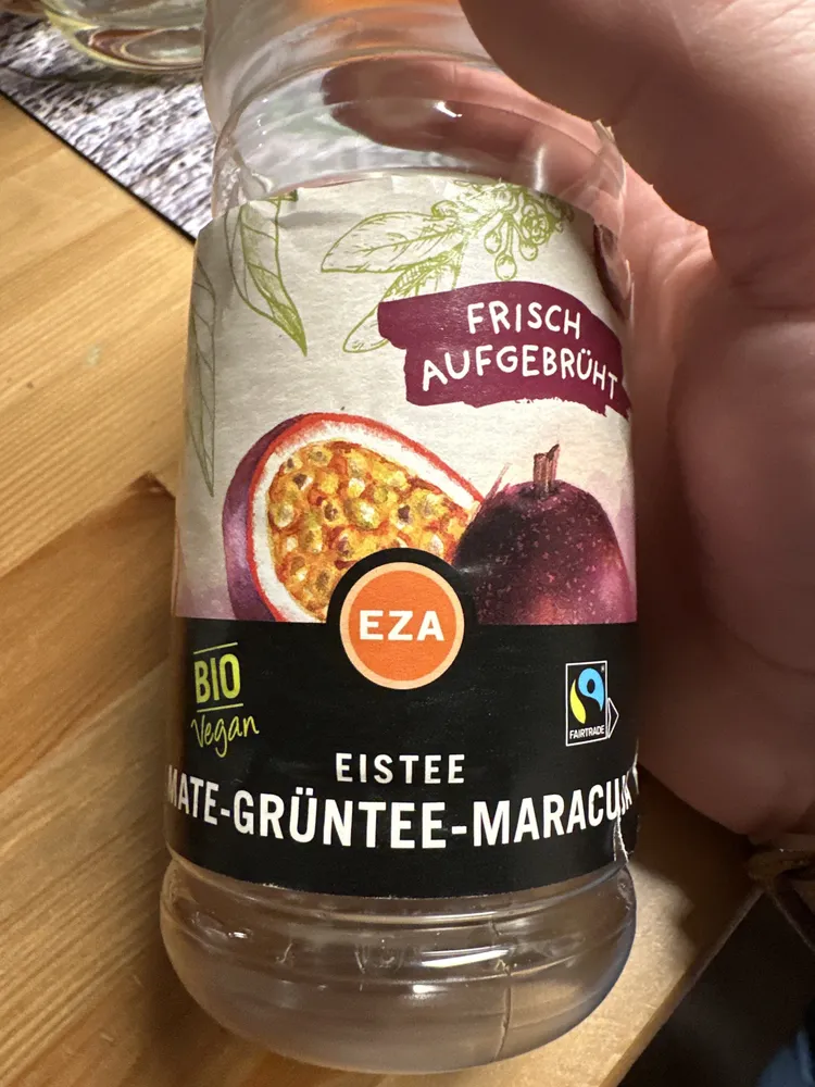 Eistee Mate-Grüntee-Maracuja