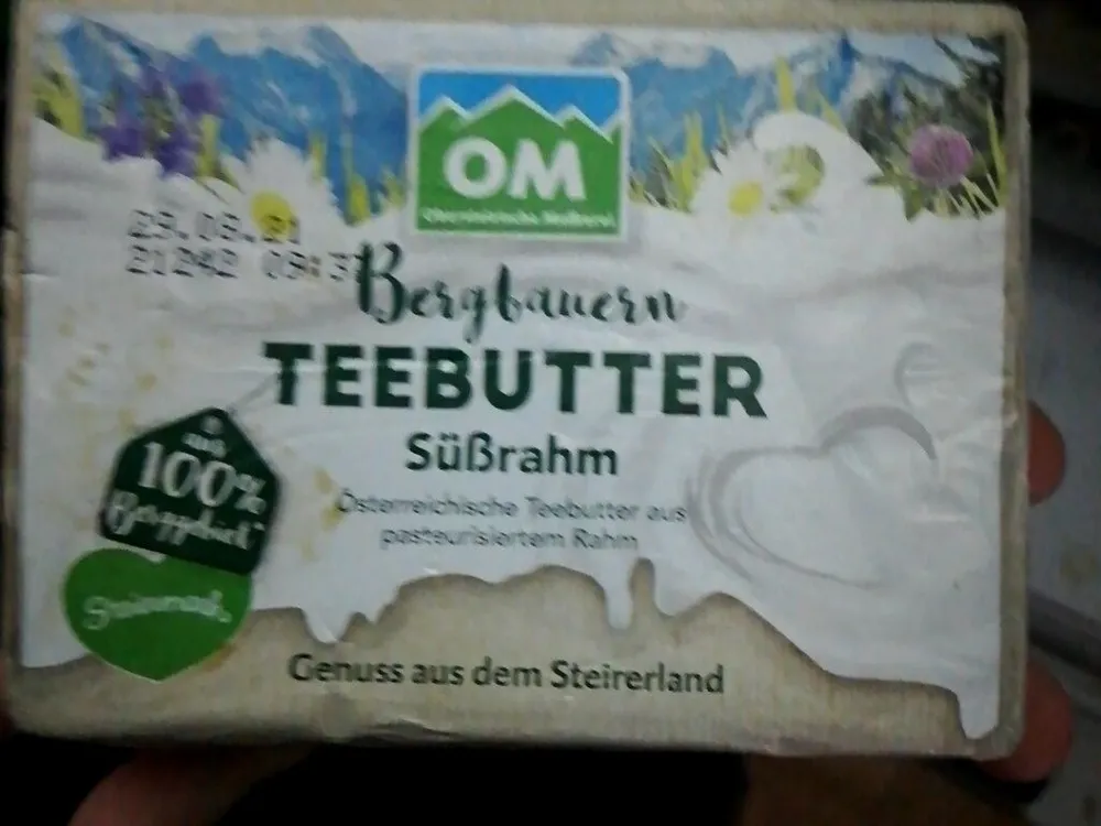 Bergbauern Teebutter Süßrahm