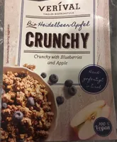 Crunchy with blueberries and apple