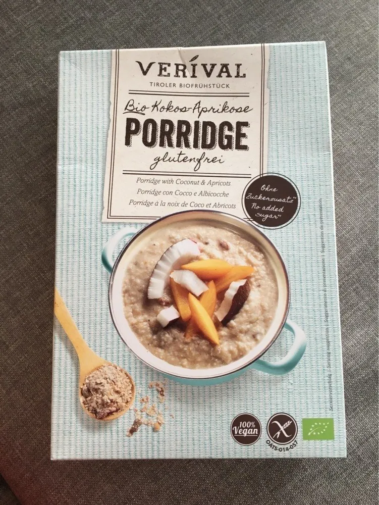 PORRIDGE Abricots & noix de coco