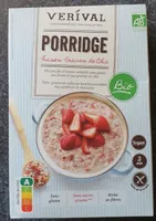 Bio porridge fraises graines de chia