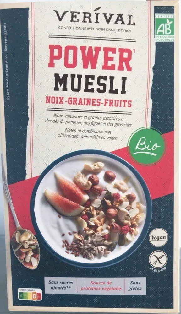 Power Muesli noix-graines-fruits