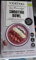 Bio Porridge Smoothie-Bowl Erdbeere-Himbeere