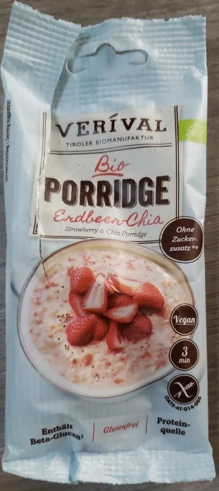 Porridge Erdbeer chia
