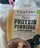 Organic protein porridge kakao banane