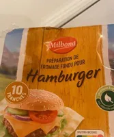 Préparation fromage fondu hamburger