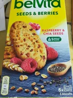 Biscuits framboises et graines de chia