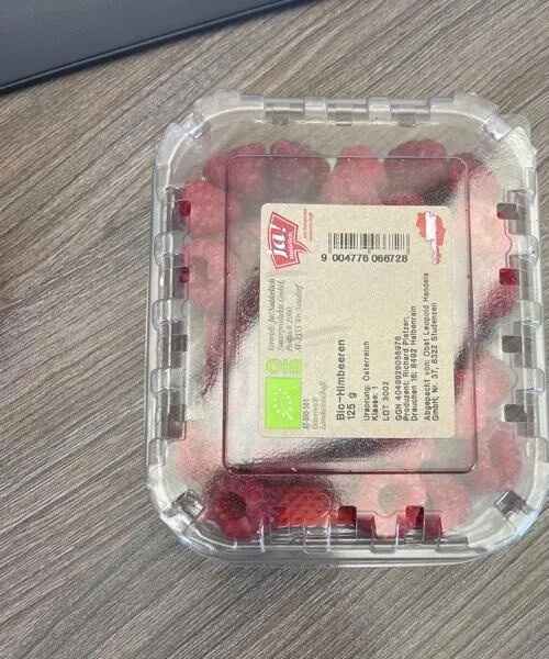 Bio-Himbeeren