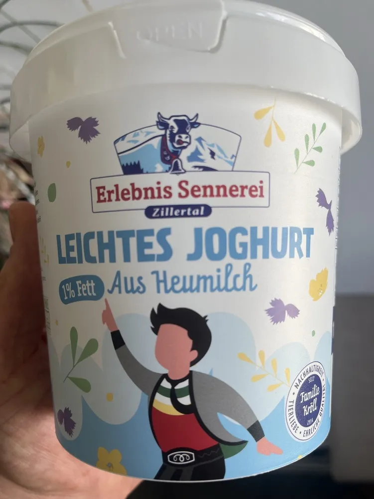 Leichtes Joghurt Aus Heumilch 1% Fett