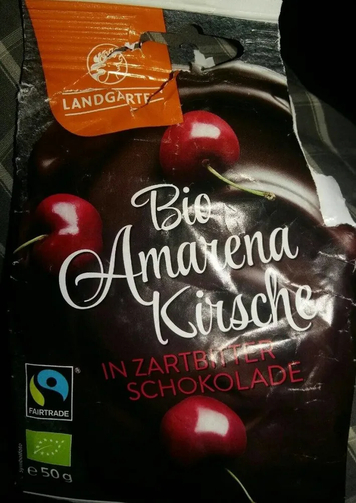 Bio Amarena Kirsche in Zartbitter Schokolade