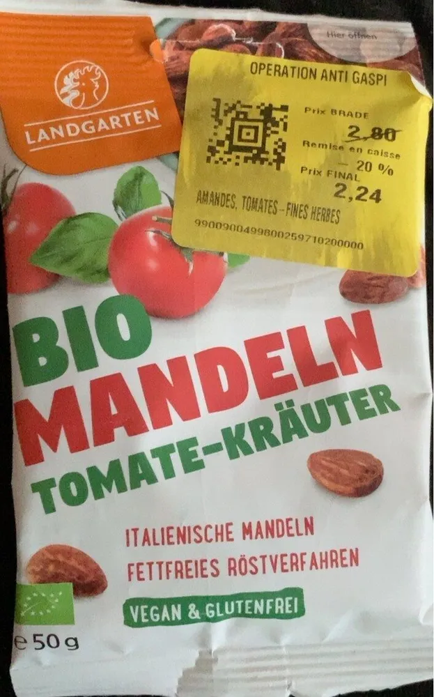 Bio Mandeln Tomate-Kräuter