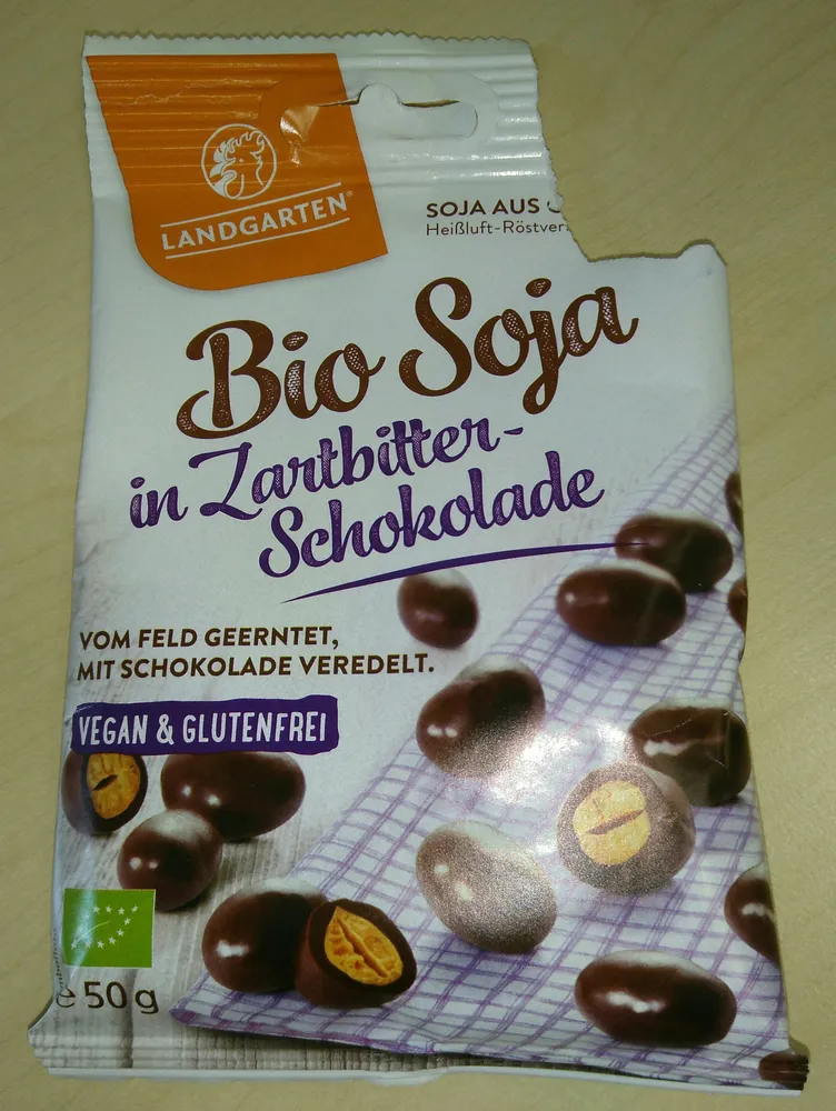 Bio soja in Zartbitter-Shokolade