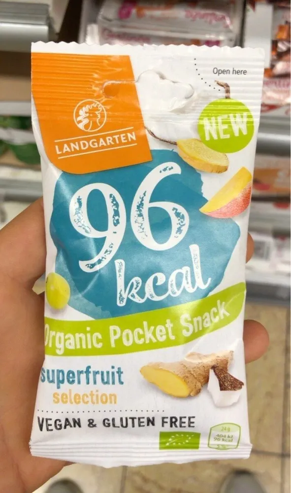 Organic pocket snack