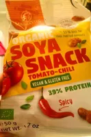 Organic soya snack tomate chili