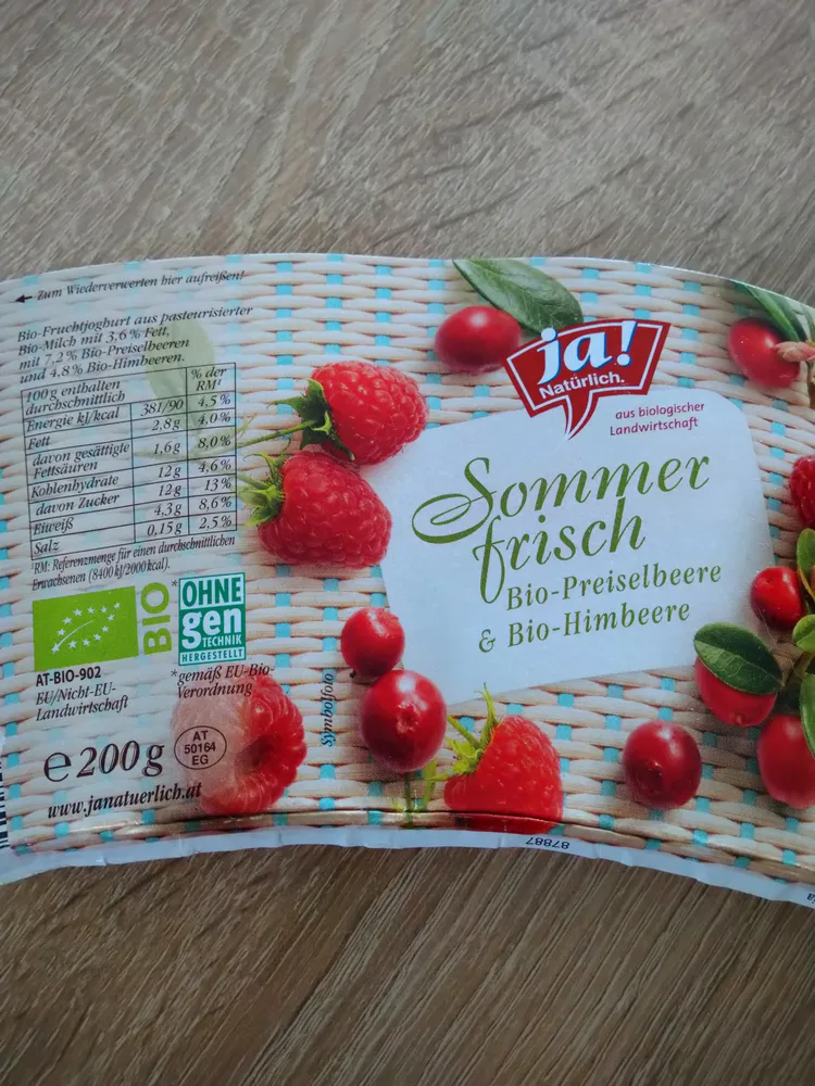 Sommerfrische Bio-Preiselbeere