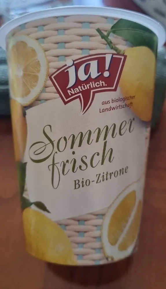 Sommer frisch bio zitrone