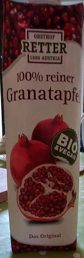 100% reiner Granatapfel