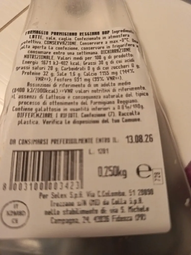 Parmigiano Reggiano oltre 24 mesi