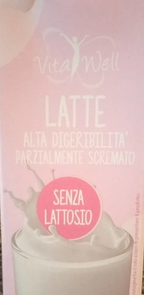 Latte parzialmente scremato senza lattosio