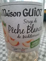 sirop de pêche blanche de méditerranée