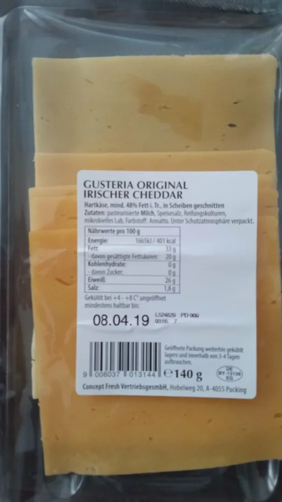 Irischer Cheddar