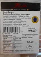 Pepelito Jamón Serrano g.t.S Luftgetrockneter Spanischer Rohschinken