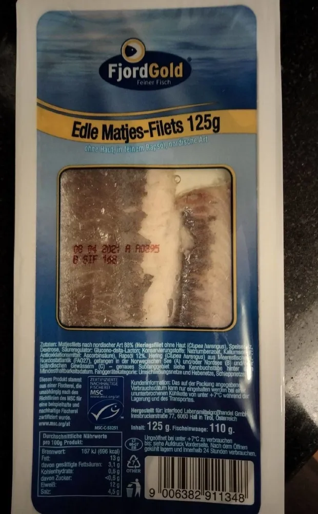 Edel Matjes-Filets