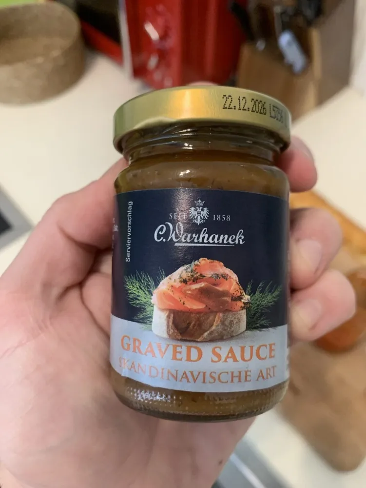 Graved Sauce Skandinavische Art