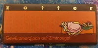 Schokolade Gewürzmarzipan auf Zimtnougat