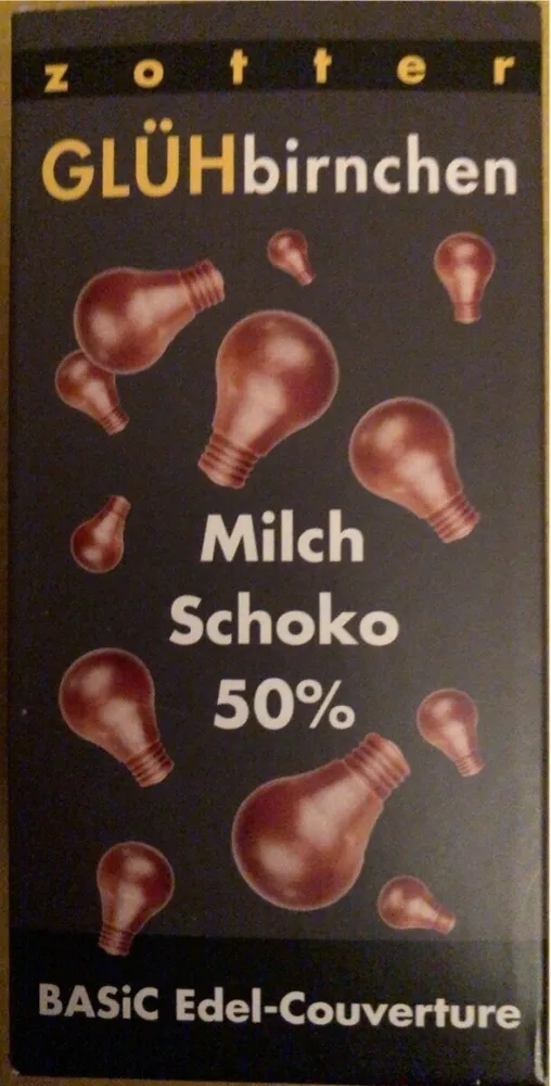 Glühbirnchen Milch Schoko