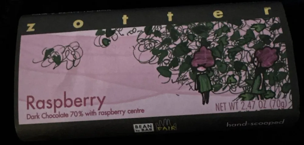 Raspberry Dark Chocolate 70% with Raspberry Centre