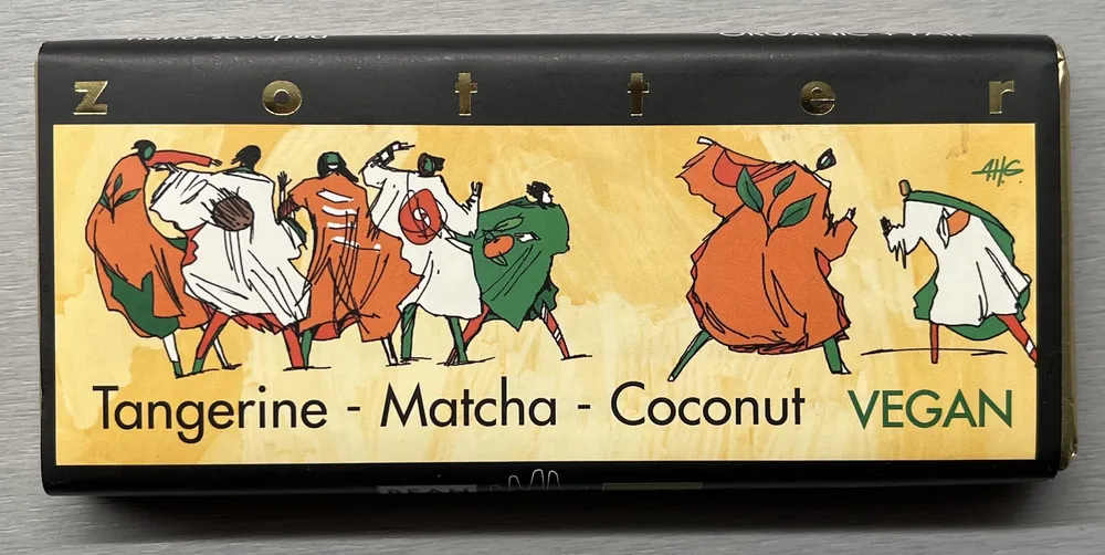 Čokoláda mandarinka matcha kokos