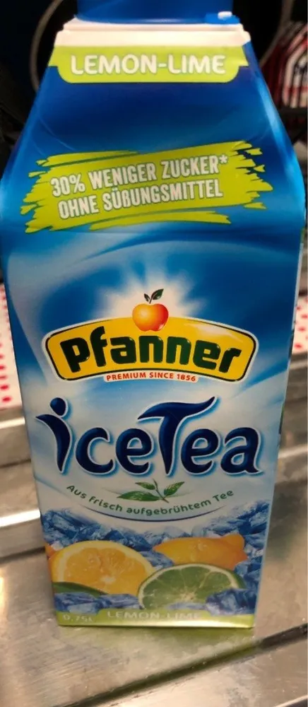 Pfanner Icetea Aus Frisch Aufgebrühten Tee Lemon Lime