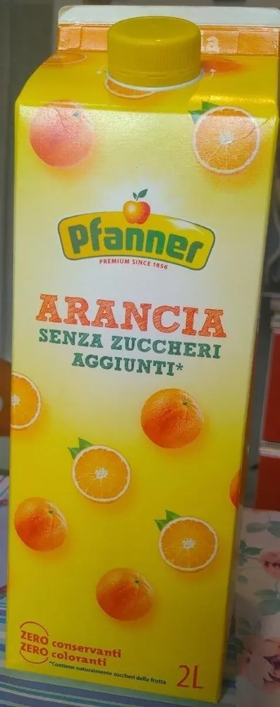 Arancia senza zuccheri aggiunti