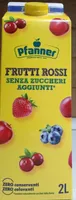 Pfanner frutti Rossi senza zuccheri aggiunti