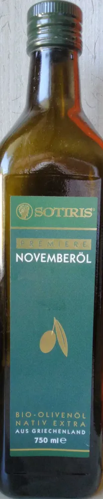 Novemberöl. Bio-Olivenöl nativ extra