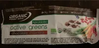 Active green chocolate covered