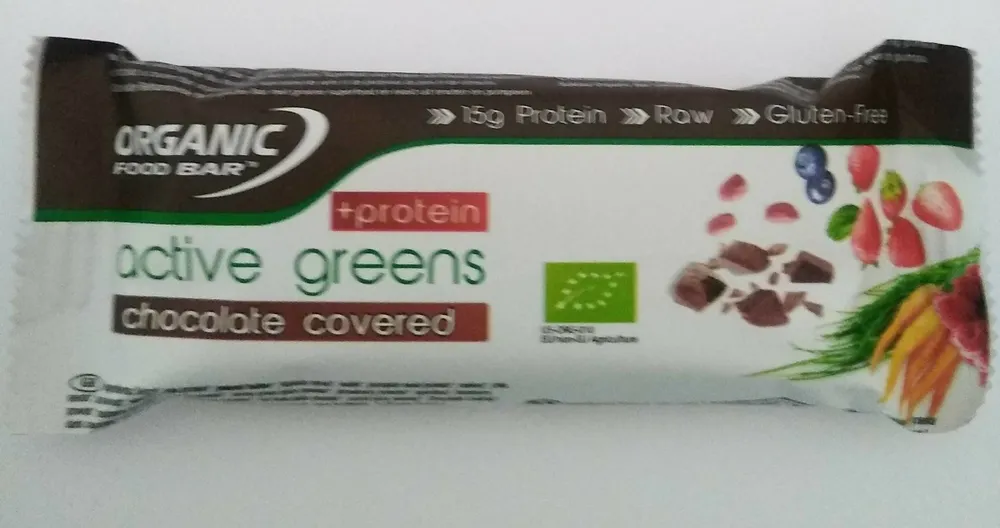 Active greens chocolate covered 75g