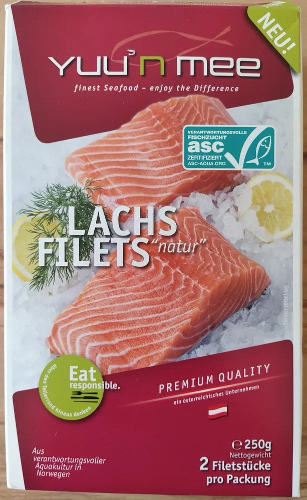 Lachsfilets ';natur';
