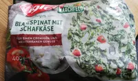 Blattspinat mit Schafkäse