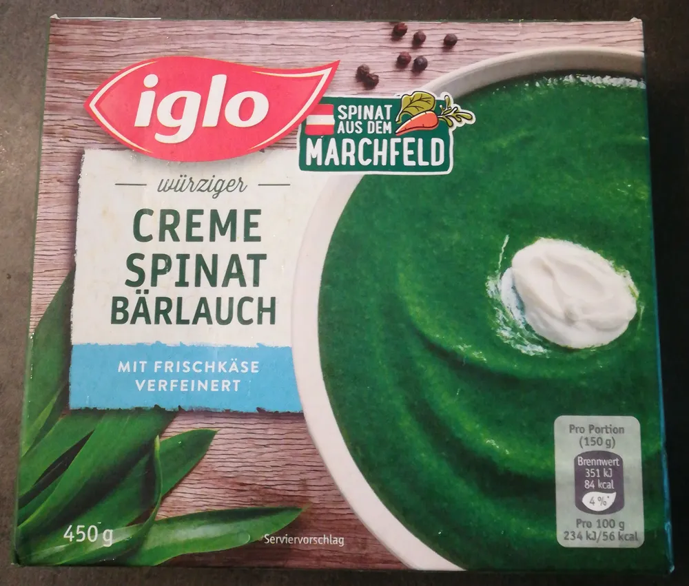 Creme Spinat, Bärlauch