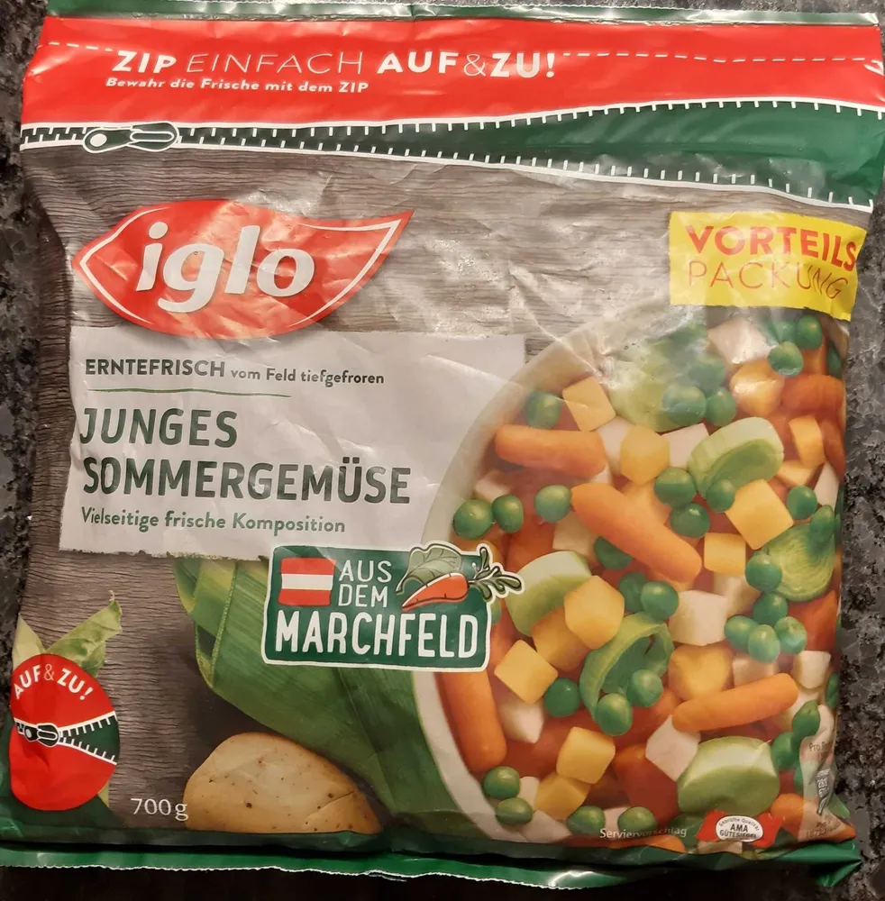 junges Sommergemüse