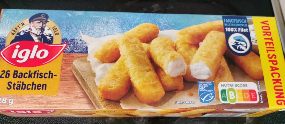 Backfisch-Stäbchen